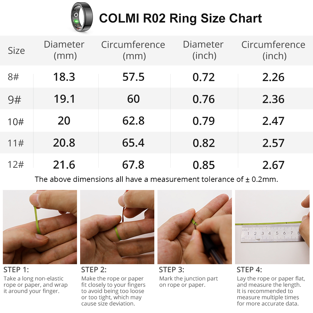 [2024 ] COLMI R02 Smart Ring M - Gymnastic Ring review and price