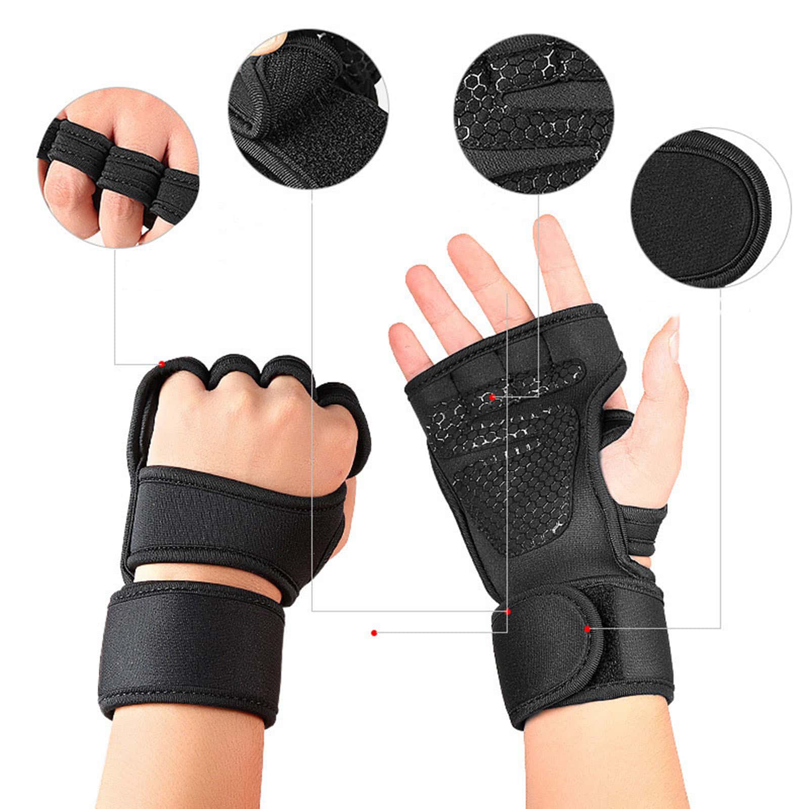 1 pair Sports cross training c - Weightlifting Gloves review and price