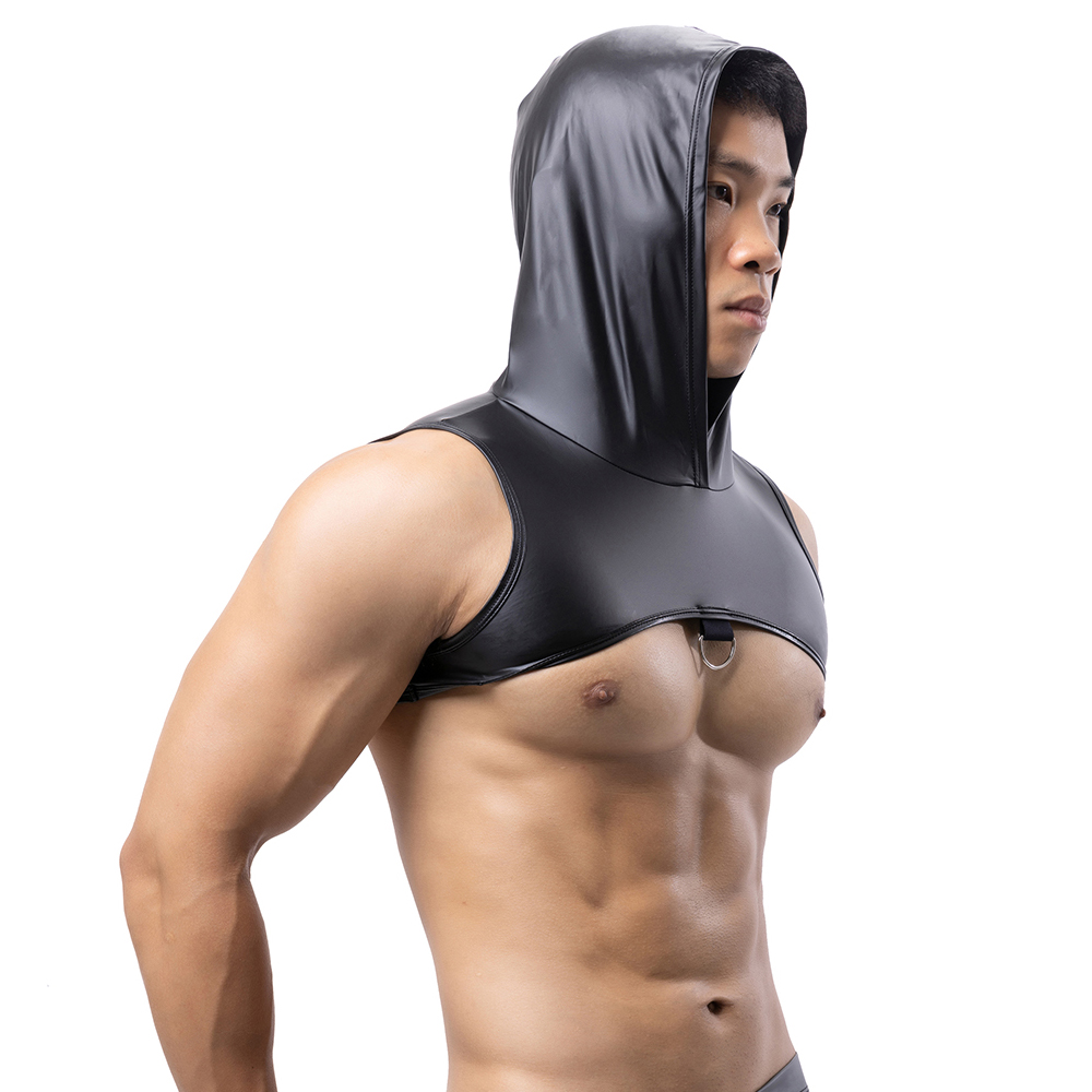 Men Faux Leather Hooded Fitnes - Gymnastic Ring review and price