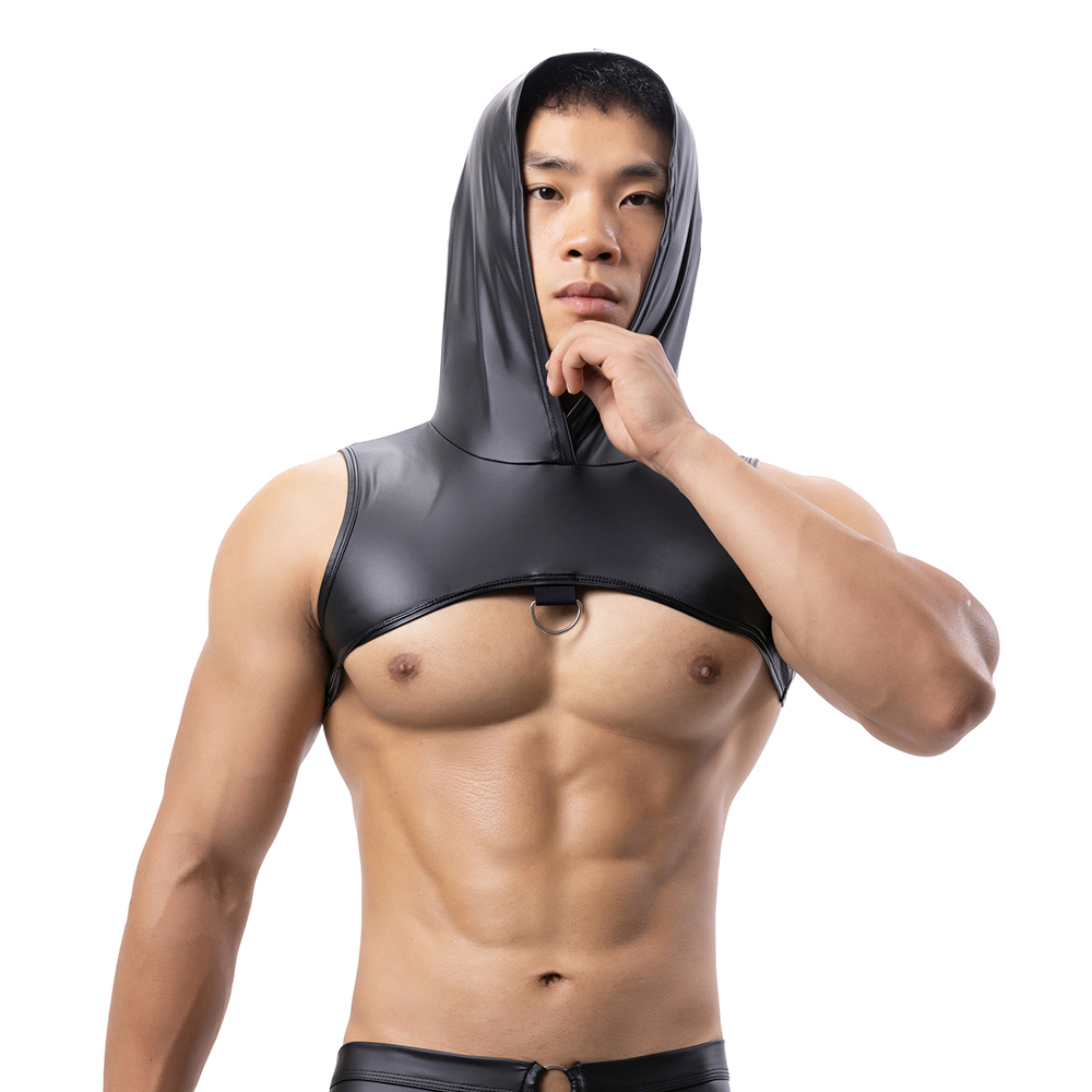 Men Faux Leather Hooded Fitnes - Gymnastic Ring review and price