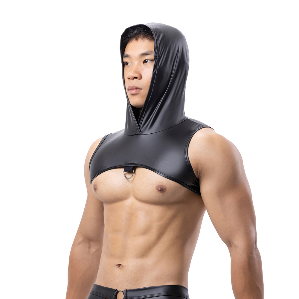 Men Faux Leather Hooded Fitnes - Gymnastic Ring review and price