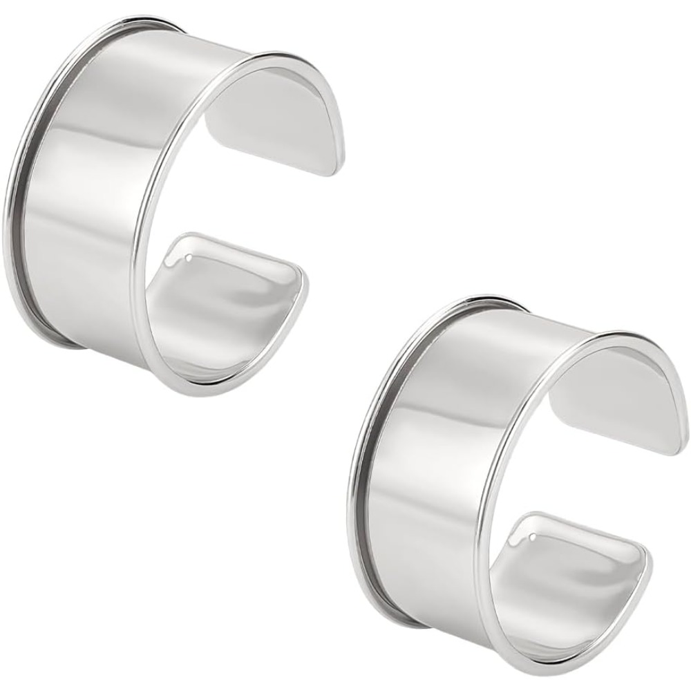 2pcs Platinum Grooved Bangles  - Wrist Wraps review and price