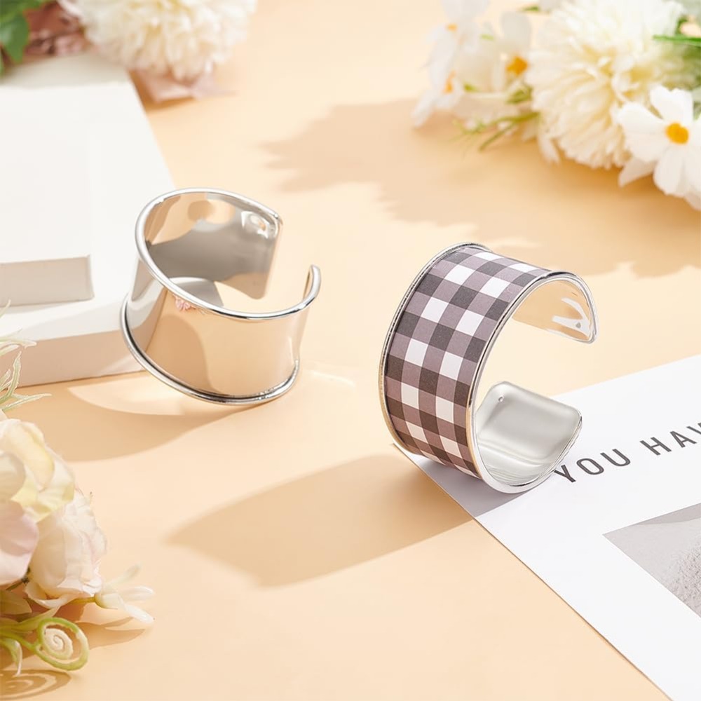2pcs Platinum Grooved Bangles  - Wrist Wraps review and price
