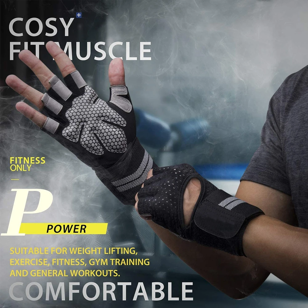 1Pair Half Finger Gym Fitness  - Weightlifting Gloves review and price