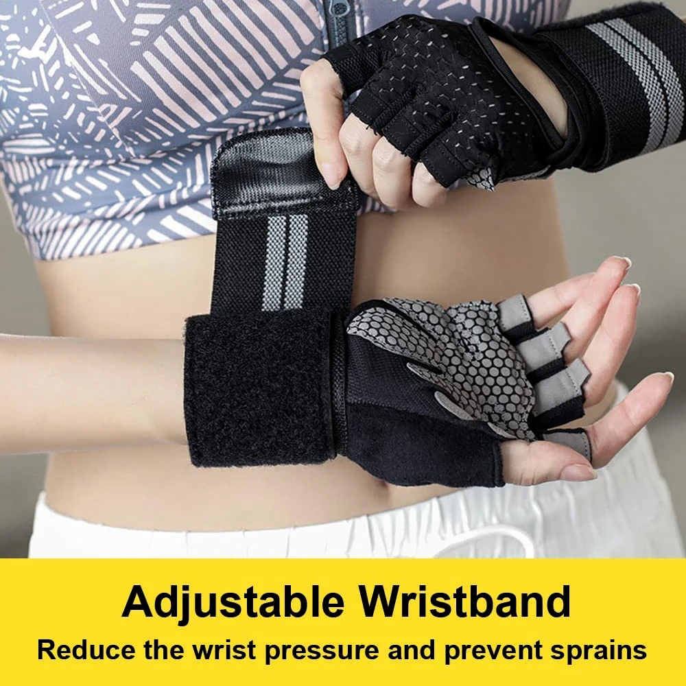 1Pair Half Finger Gym Fitness  - Weightlifting Gloves review and price